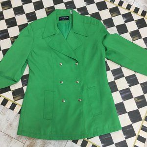 FIRM PRICE!  Stunning Liz Claiborne Double Breasted Green Jacket